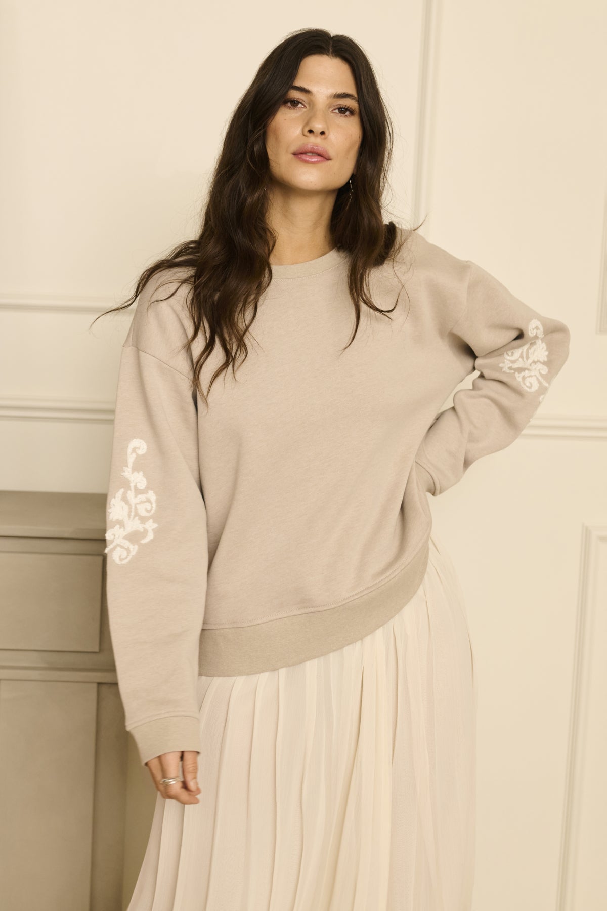 CRHella Sweatshirt String Melange - 1613051 - 10614509