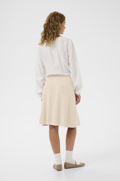CRDela Skirt Oat melange - 100232 - 10614548 Thumbnail