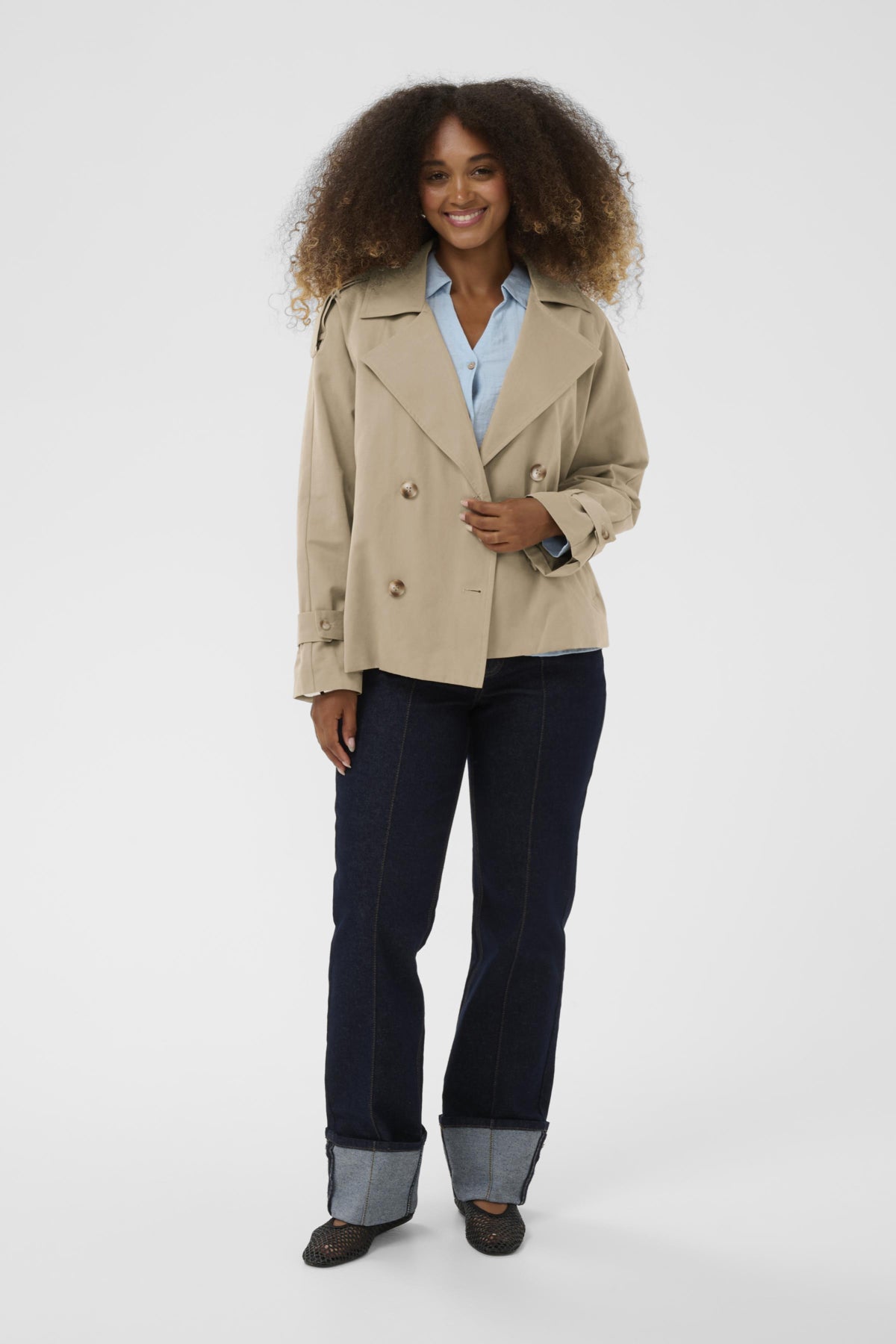 CRDrookie Kort Trenchcoat Savannah Tan - 161213 - 10614565