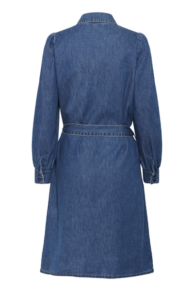 CREstelle LS Denimklänning Jasper Blue denim - 10614618 Thumbnail