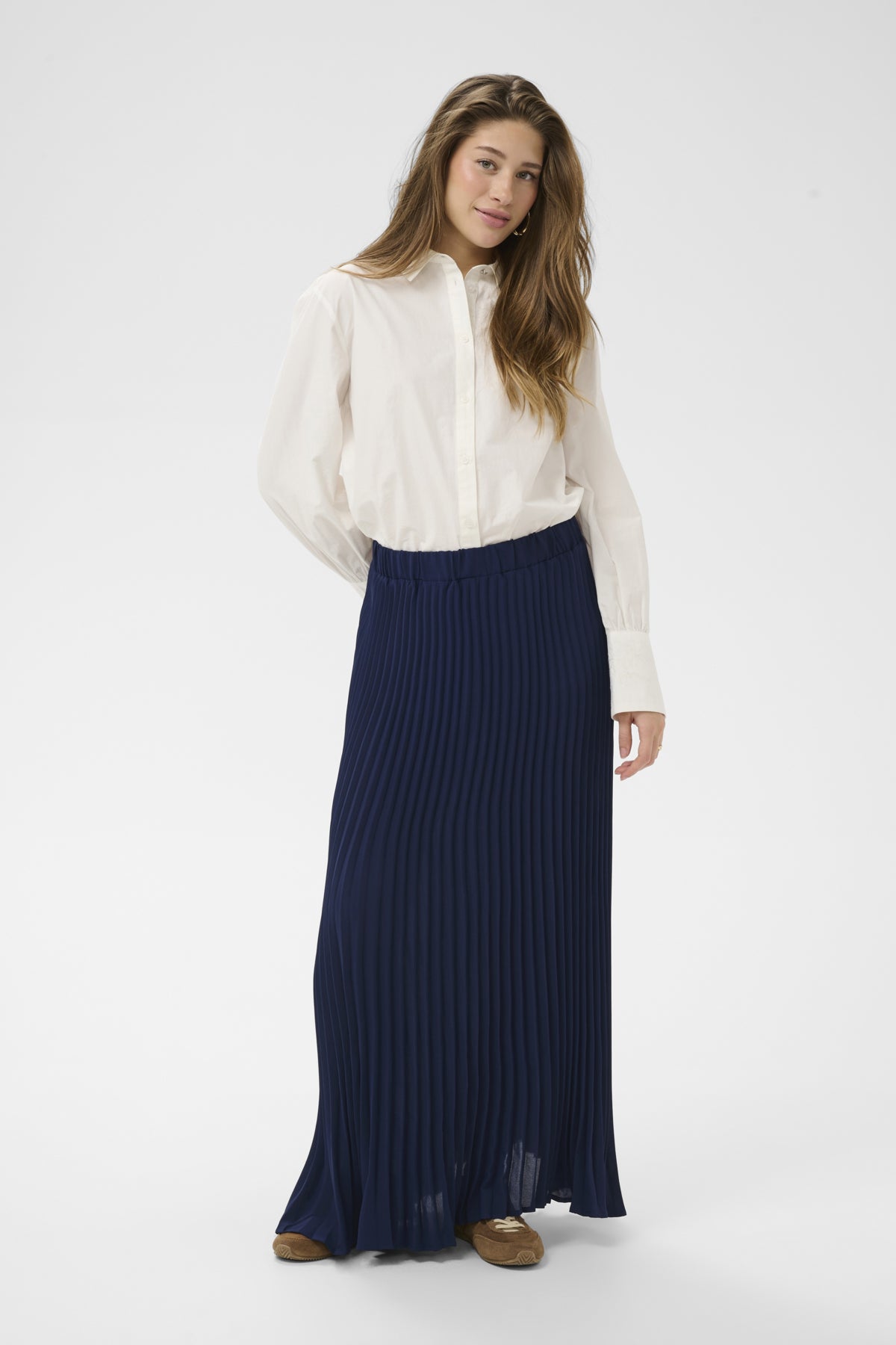 CRCharline Plisserad kjol Navy Blazer - 193923 - 10614644