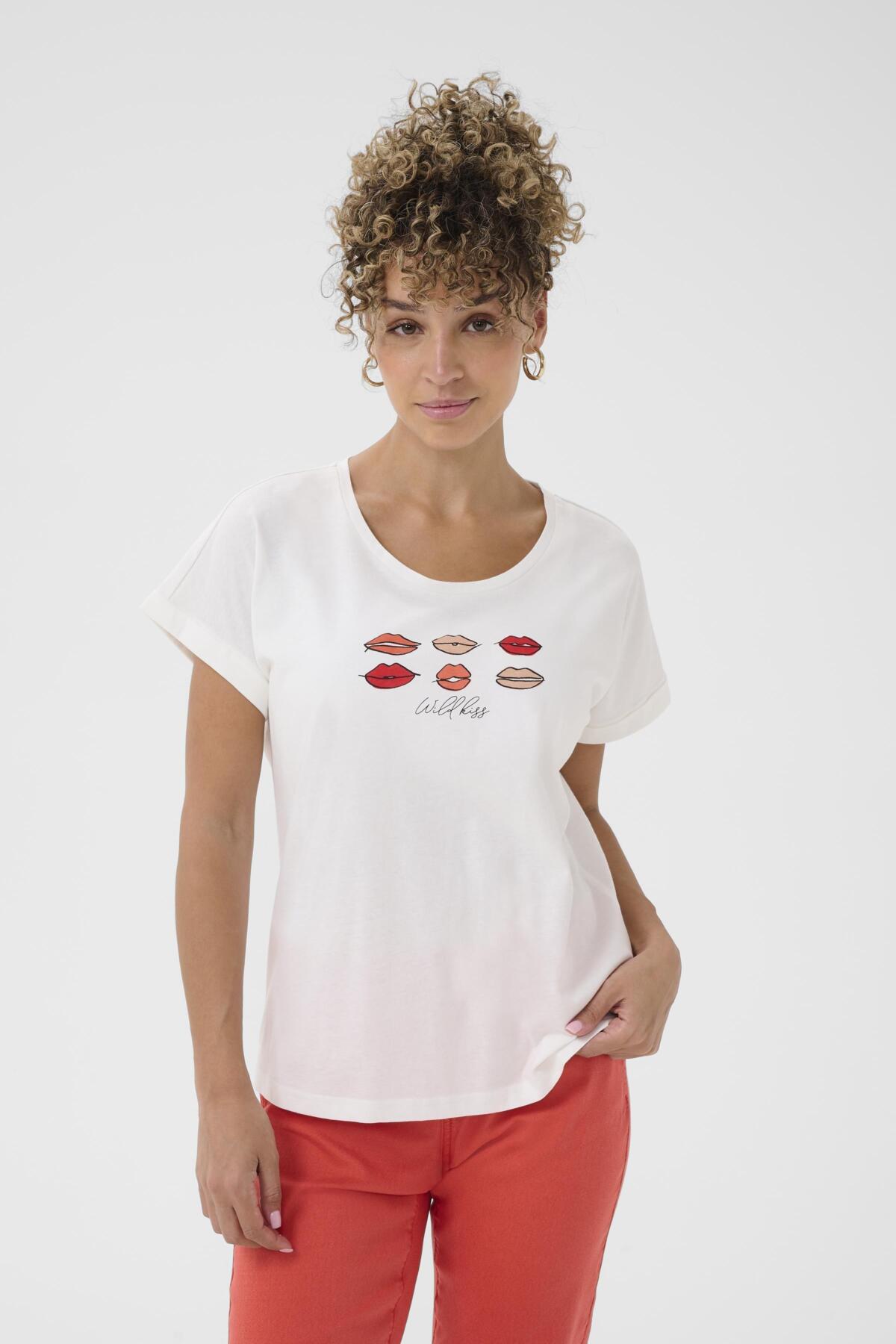 CRLumilla T-Shirt Röda läppar - 108783 - 10614661