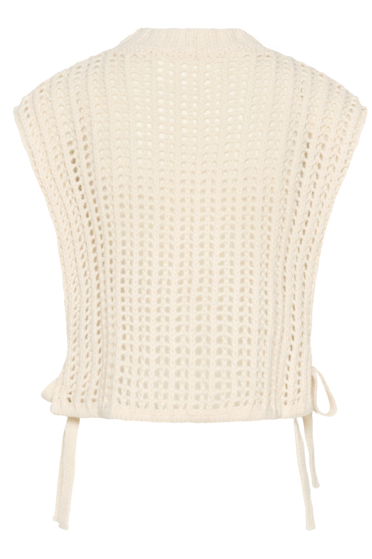 CRWullie stickad slipover Whisper White - 110701 - 10614719