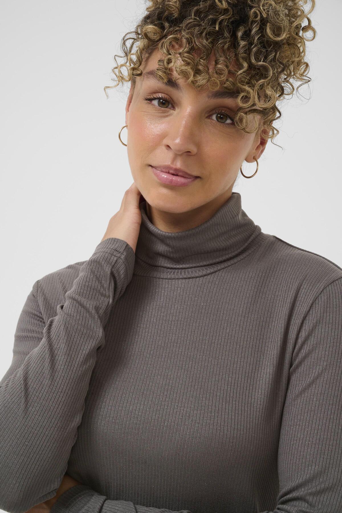 CRKalliope Turtleneck Jersey B Granitgrå - 185204 - 10614737