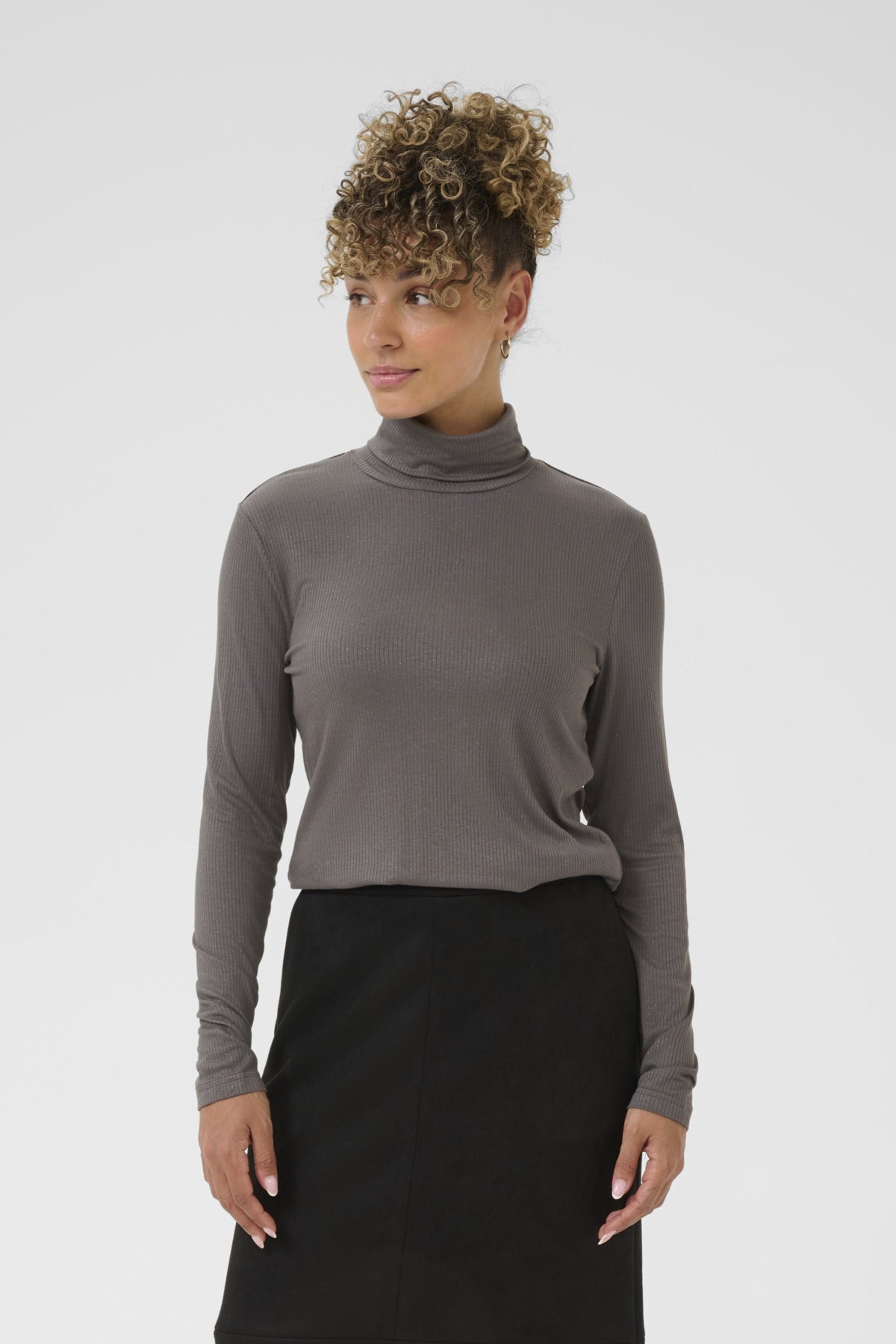CRKalliope Turtleneck Jersey B Granitgrå - 185204 - 10614737