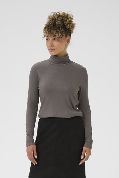 CRKalliope Turtleneck Jersey B Granitgrå - 185204 - 10614737 Thumbnail