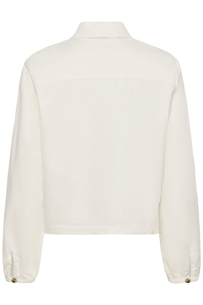 CRBerta Twill Jacket Snow White - 110602 - 10614741 Thumbnail