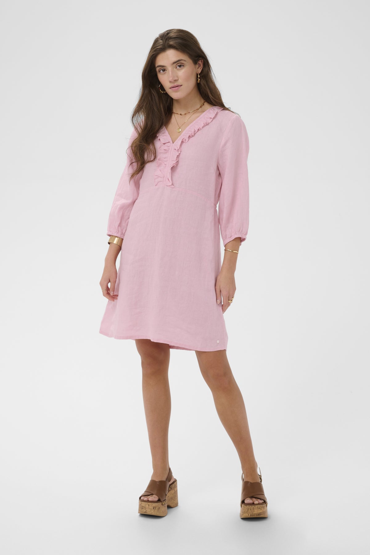CRBellis Frill Dress Pink Nectar - 142305 - 10614764