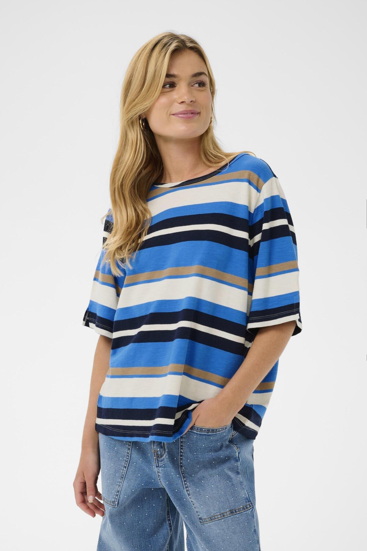 CRDaey Blouse Palace Blue Stripe - 109189 - 10614772