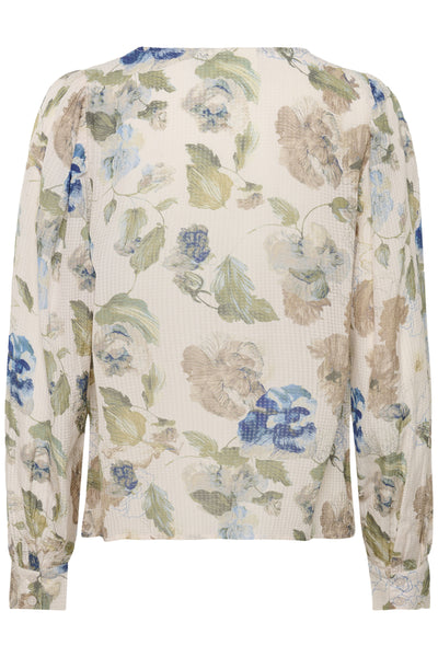 CRLucia Blouse Hailey Print med blå - 10951 - 10614805 Thumbnail