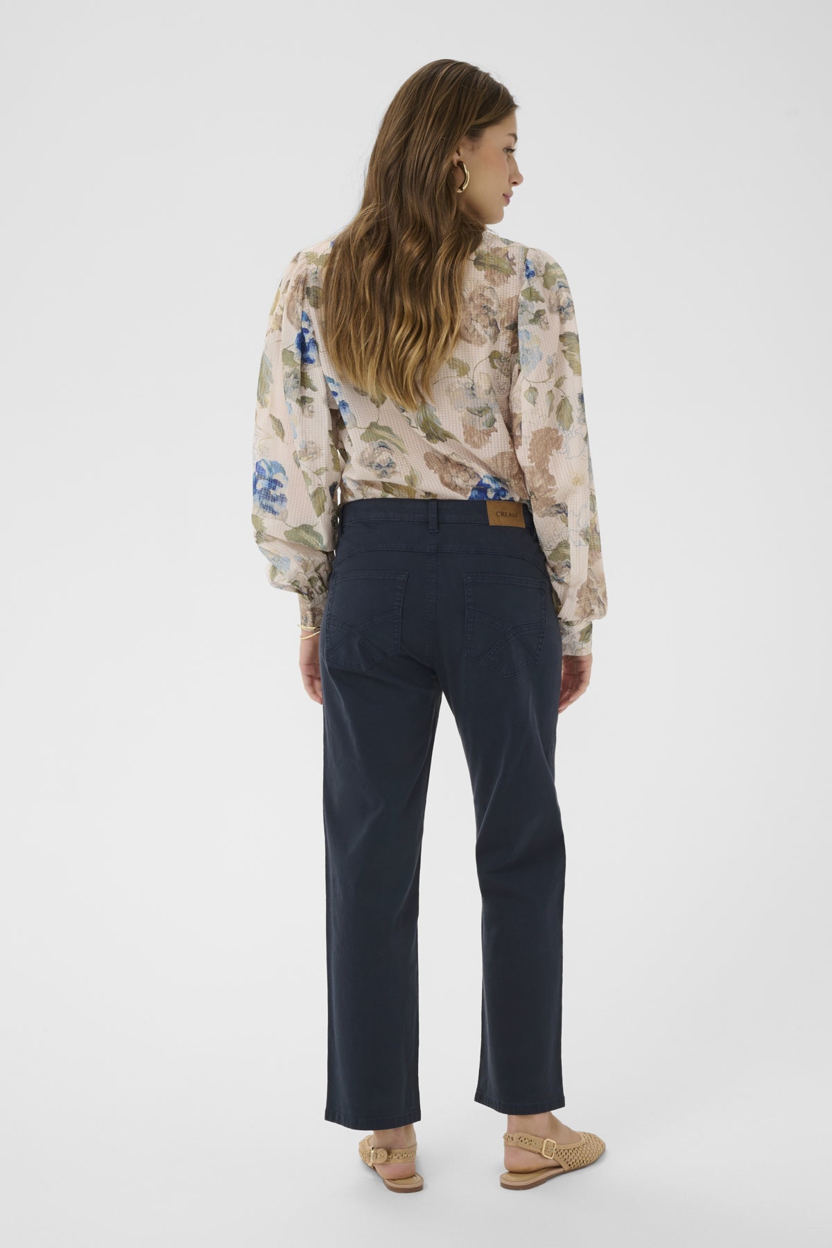 CRBerta 7/8 Twill - Audrey Fit Marinblå Blazer - 193923 - 10614864