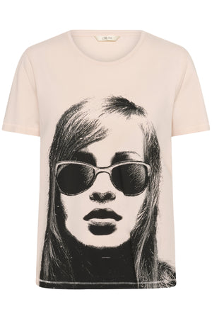 CRJoliy T-shirt svart tjej med solglasögon - 109231 - 10614869