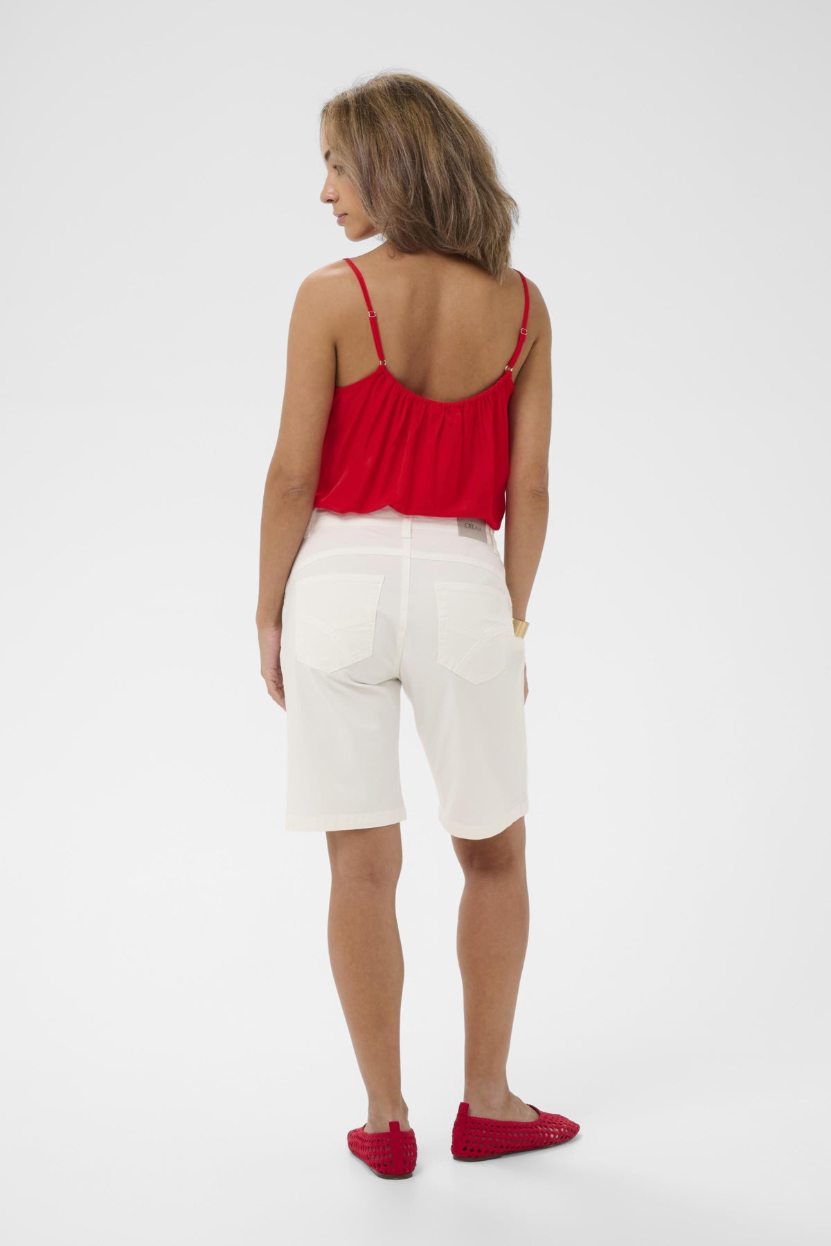 CRBerta Twill Shorts - Coco Fi Snow White - 110602 - 10614874