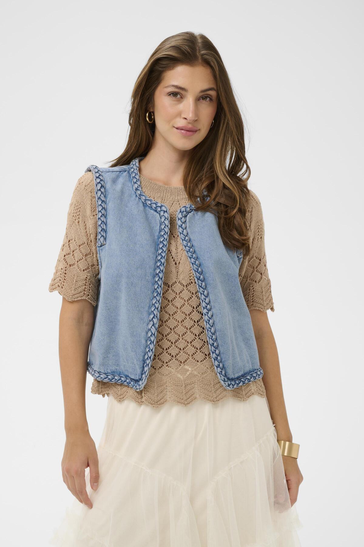 CRRina Väst Duncan Medium Blue Denim - 109 - 10614877