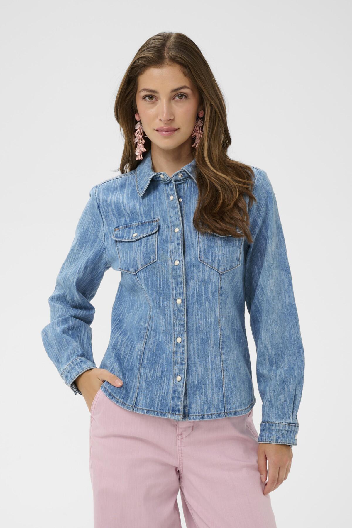 CRMay Denimskjorta Dundas Jacquard Denim - 109181 - 10614956
