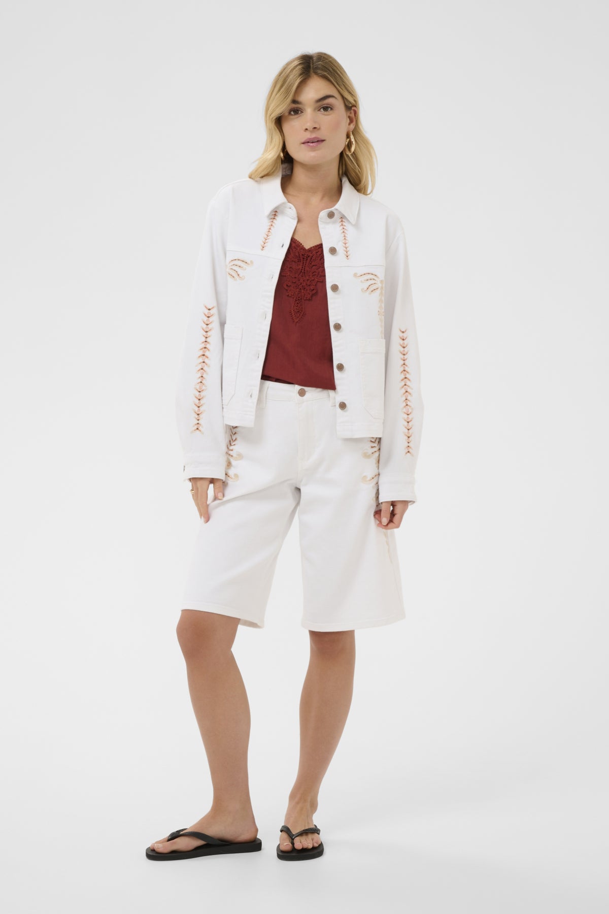 CRBotilde Denim Jacket Snow White - 110602 - 10615010