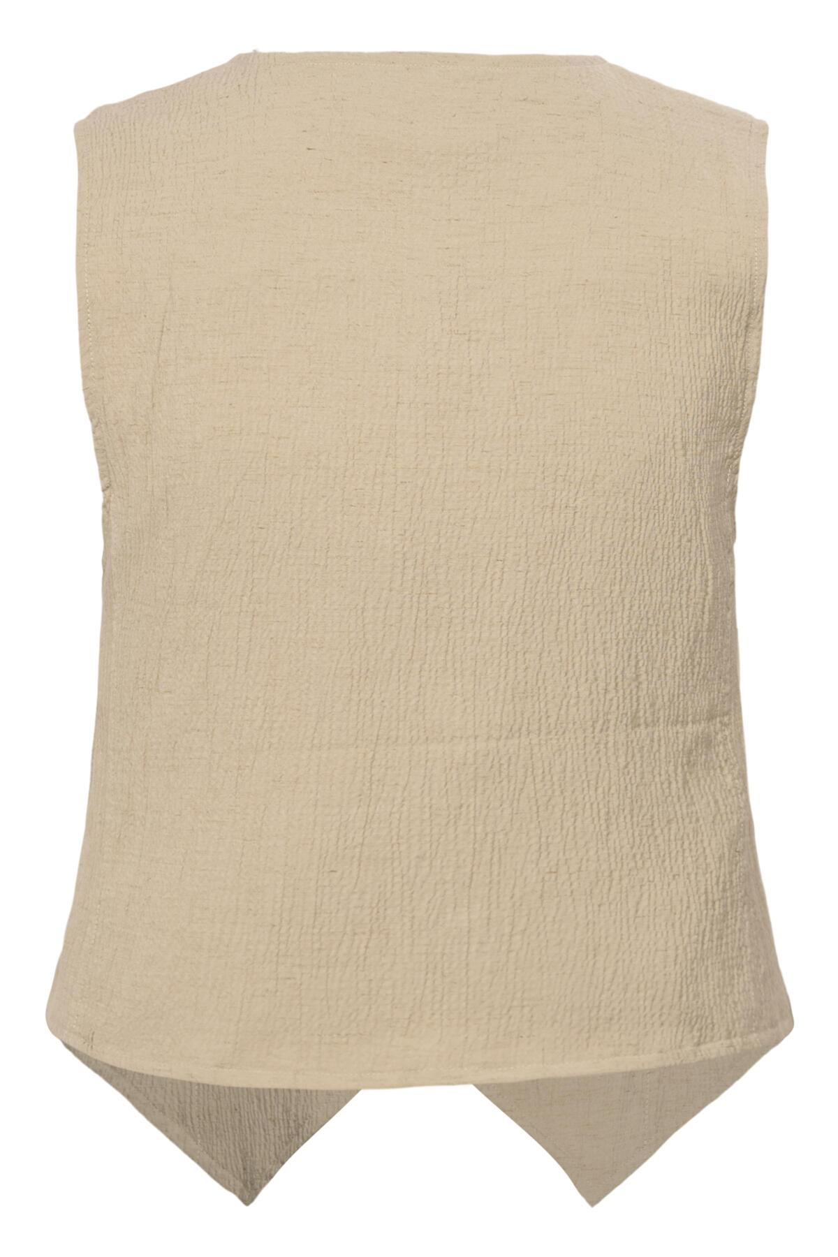 CRAlva Waistcoat Travertine Melange - 1511141 - 10615014