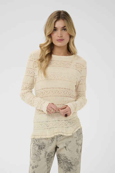 CRRosel T-Shirt Bleached Sand - 131008 - 10615130 Thumbnail