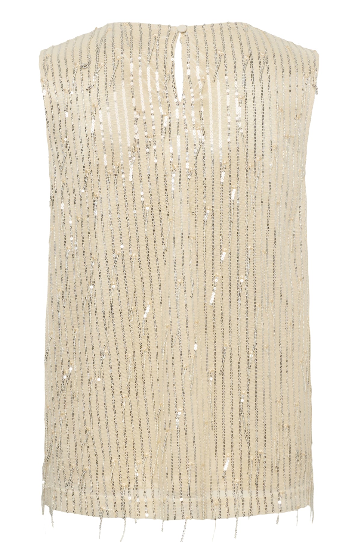 CRClei Sequin Blouse Champagne Silver Sequins - 105 - 10615161