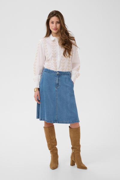 CRMarelli Kjolar Seoul Mid Blue Denim - 109573 - 10615163 Thumbnail