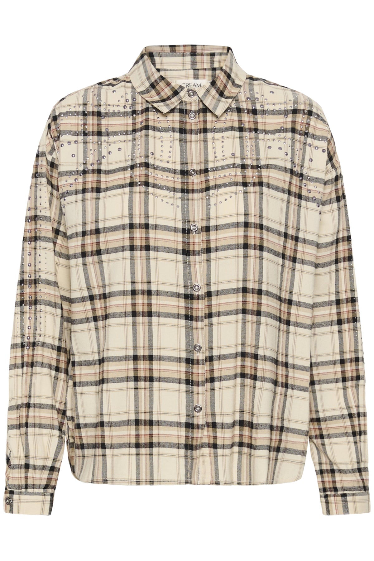 CRUma Skjorta Bleached Check - 109549 - 10615167