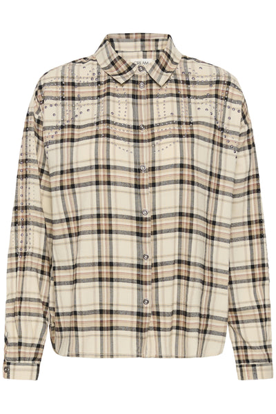 CRUma Skjorta Bleached Check - 109549 - 10615167 Thumbnail
