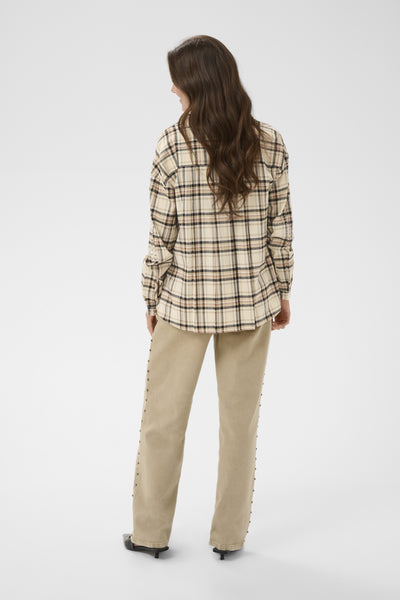 CRUma Skjorta Bleached Check - 109549 - 10615167 Thumbnail