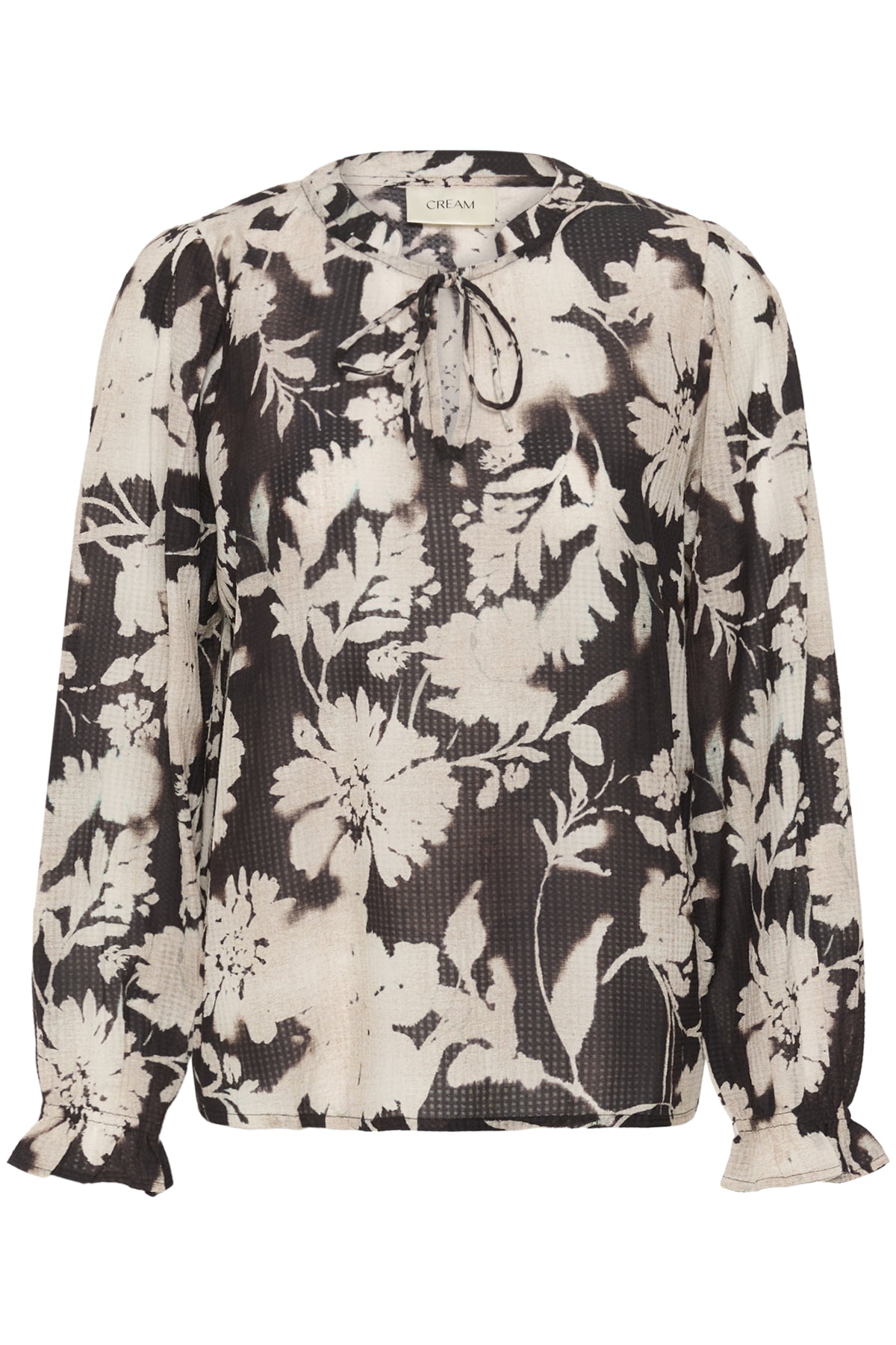 CRHailey Blus Mörkbrun Blomma - 109590 - 10615173
