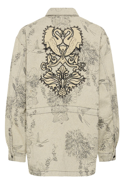 CRVatta Deco Jacket Ecru Flower Jacquard - 109544 - 10615201 Thumbnail