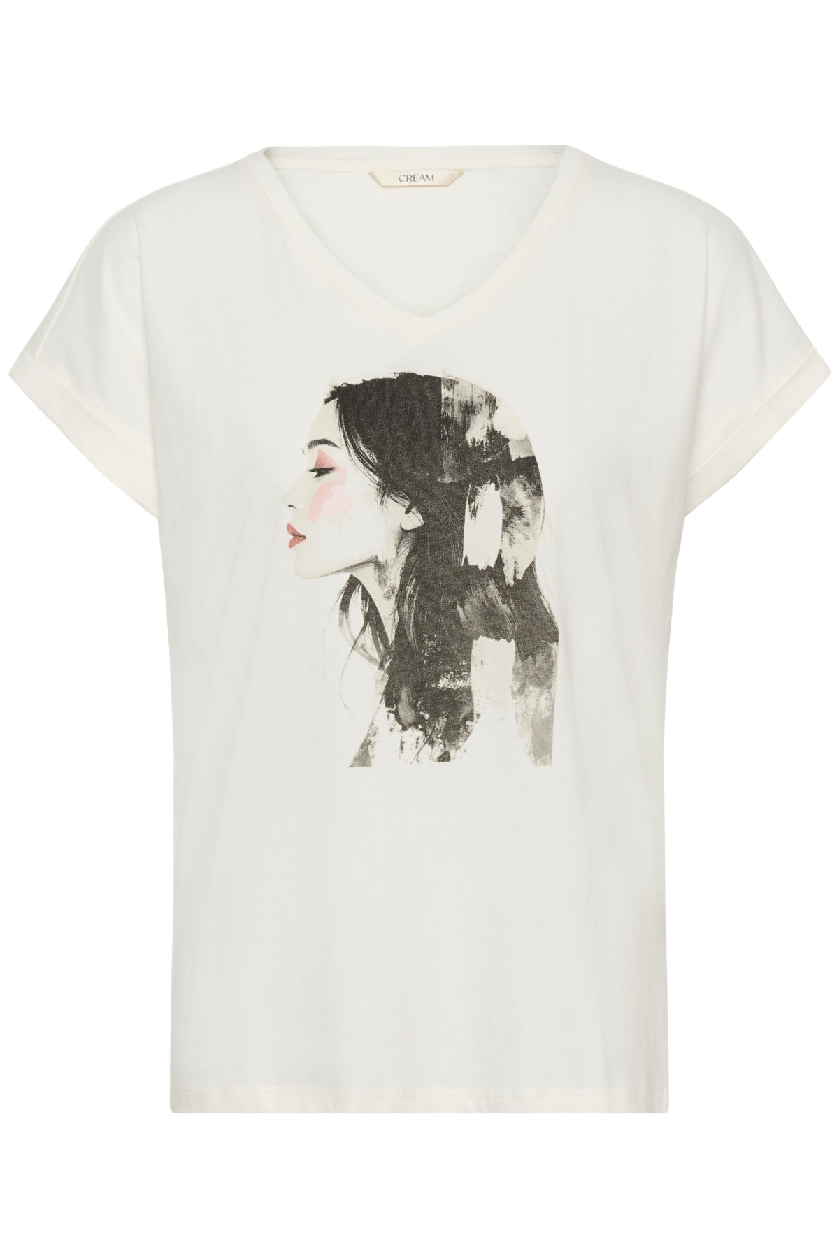 CRYing T-shirt konstnärlig färg grå kvinna - 10 - 10615232