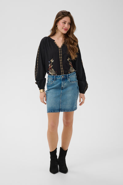 CRDarla Denimkjol Smithers Mid Blue Denim - 1095 - 10615235 Thumbnail