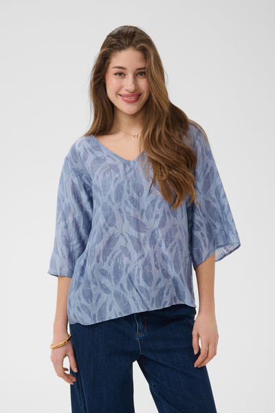 CRLoui T-shirt Blouse Stonewash - 173917 - 10615270 Thumbnail