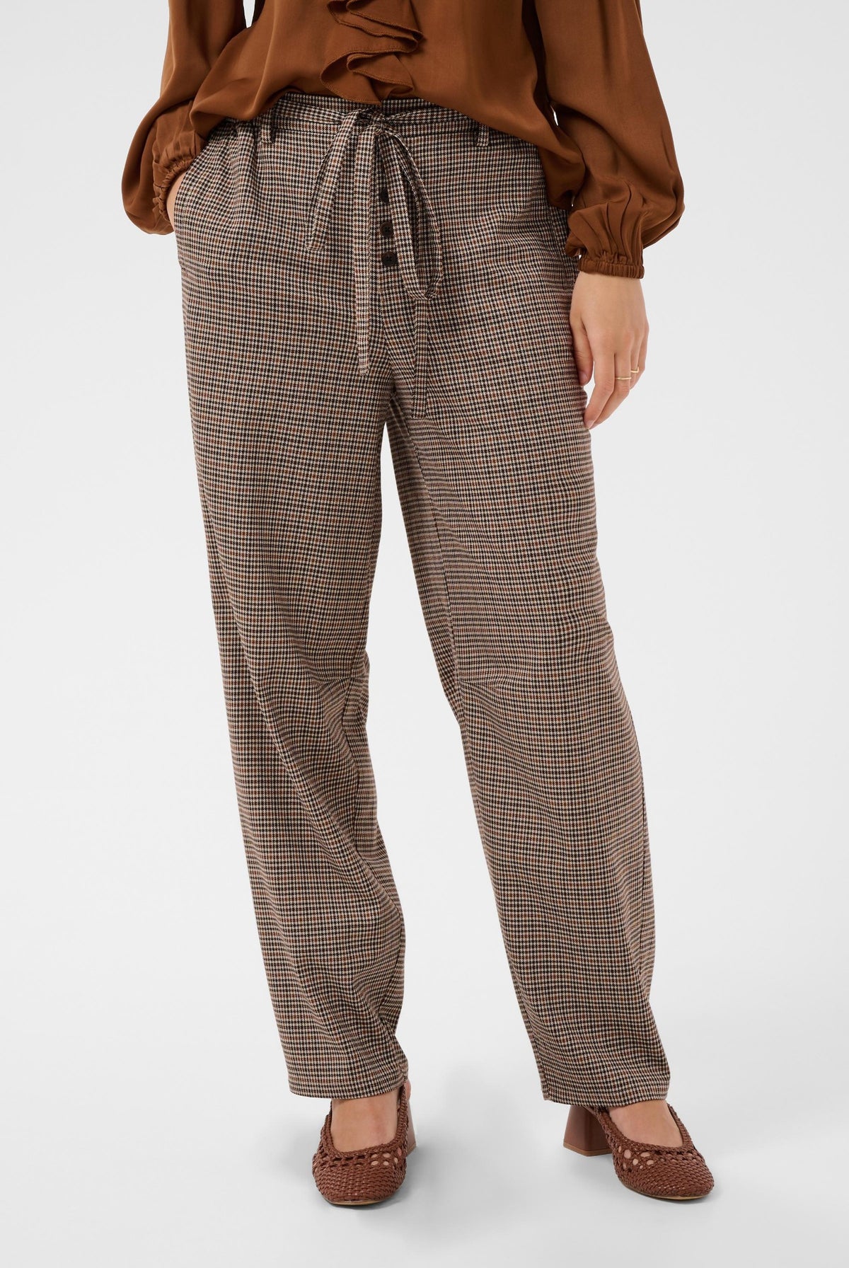 CRElisMay Pant Brown Check - 109875 - 10615278