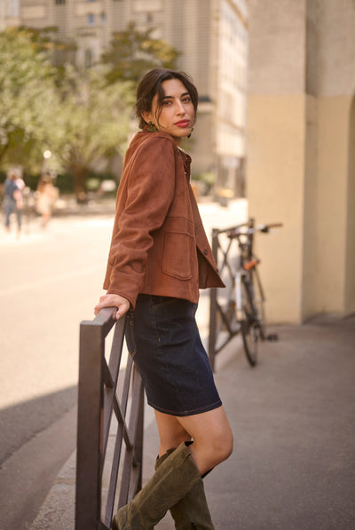 CRBillie Suede Jacket Friar Brown - 191230 - 10615289 Thumbnail