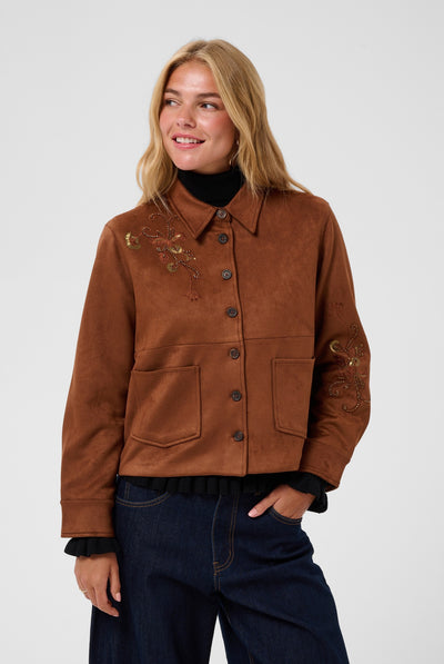 CRBillie Suede Jacket Friar Brown - 191230 - 10615289 Thumbnail