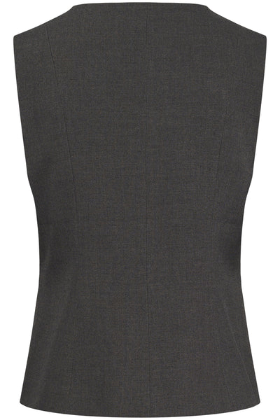 CRLonge Vest Mörkgrå Melerad - 101156 - 10615345 Thumbnail