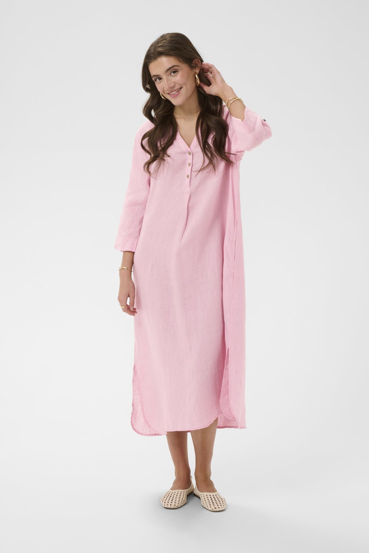 CRBellis Kaftan Klänning Pink Nectar - 142305 - 10615405
