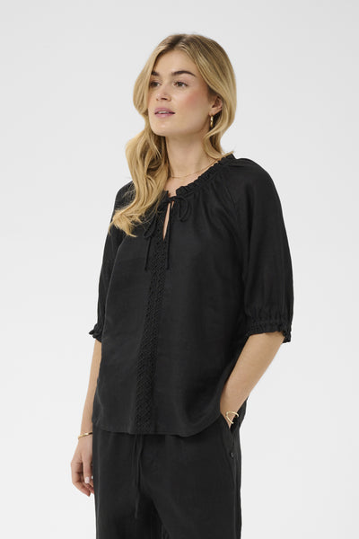 CRBellis Lace Blouse Pitch Black - 100120 - 10615408 Thumbnail