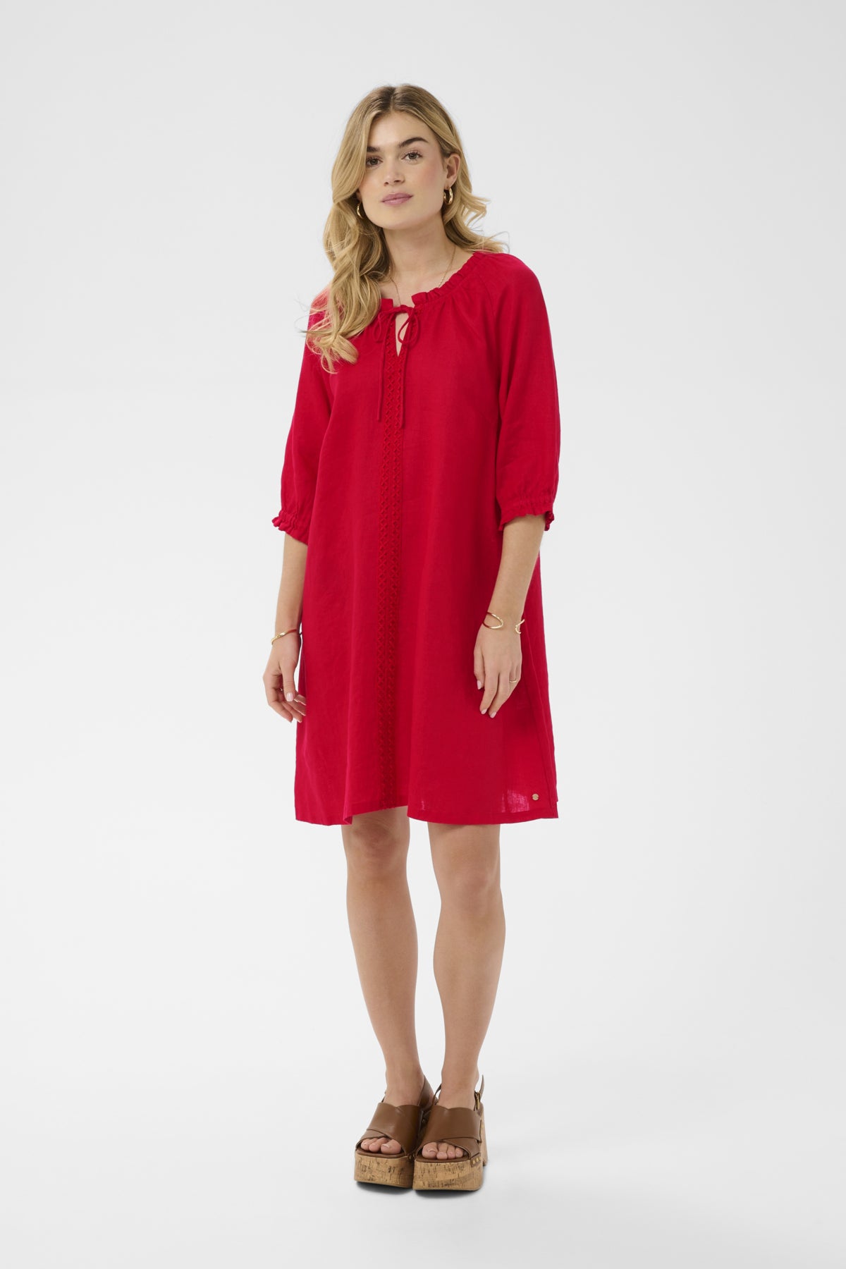 CRBellis Lace Dress Short High Risk Red - 181763 - 10615409
