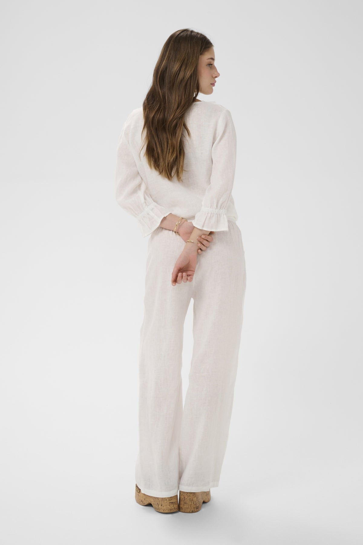 CRBellis Linen Pant Snow White - 110602 - 10615410