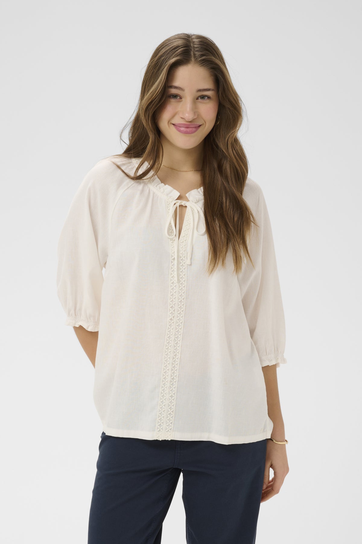 CRBirgit Lace Blouse Snow White - 110602 - 10615411