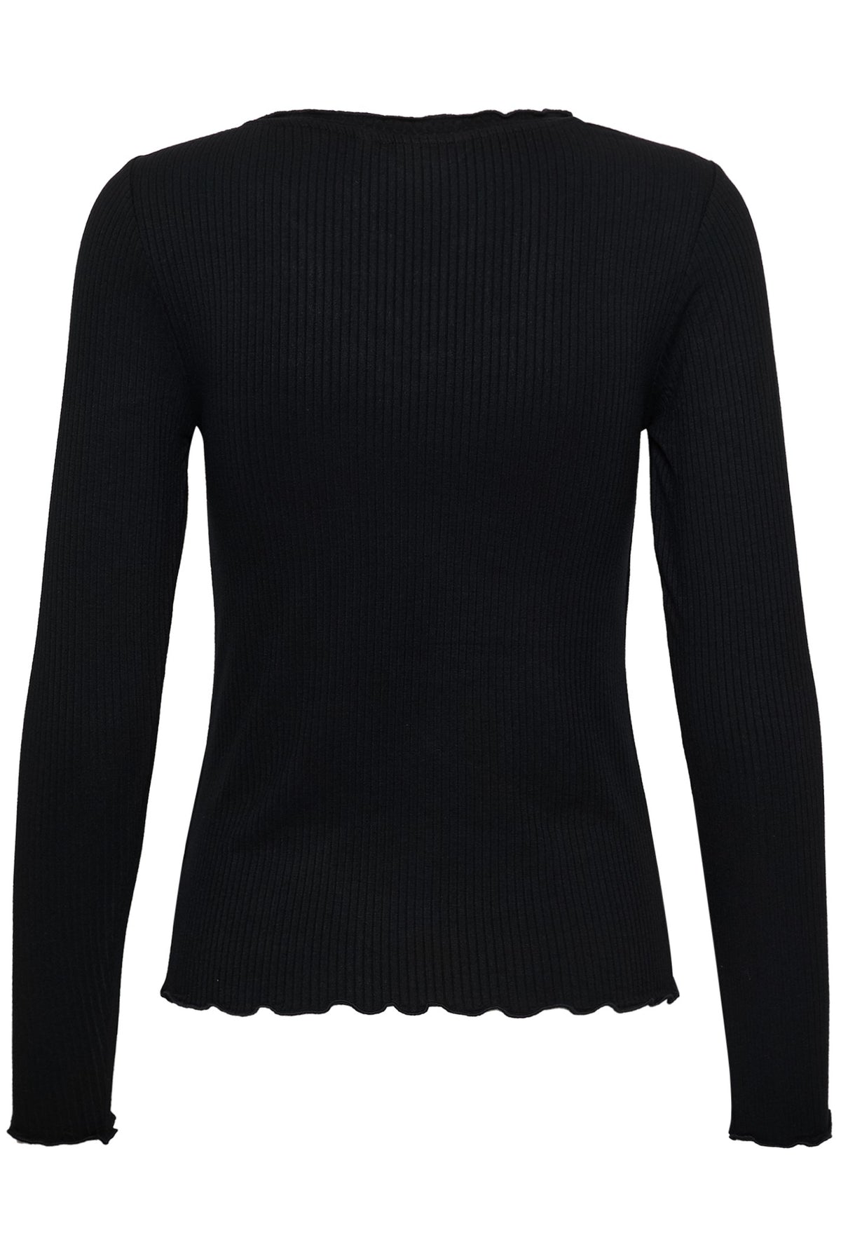 CRRibba LS V-ringad t-shirt Pitch Black - 100120 - 10615480