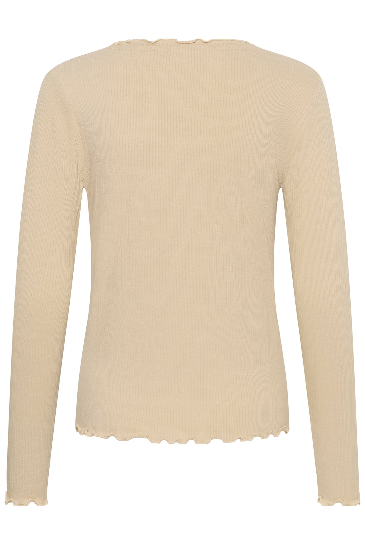 CRRibba LS V-ringad t-shirt Oatmeal - 130401 - 10615480