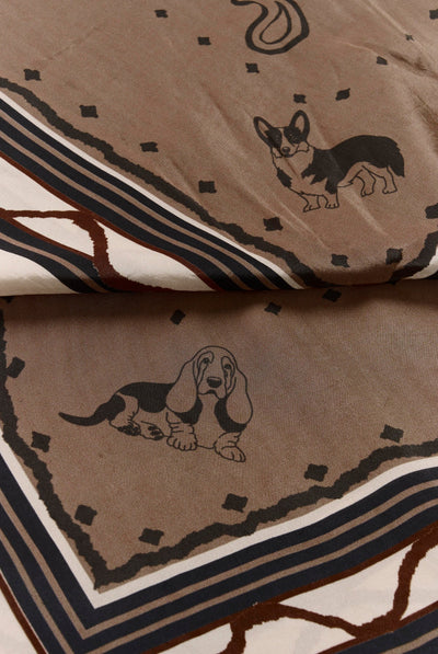 CRAshli Scarf Brown Dog - 110041 - 10615495 Thumbnail