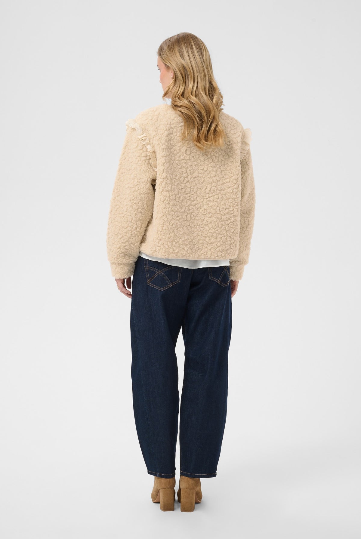CRRana Lace Teddy Jacket Oatmeal - 130401 - 10615559
