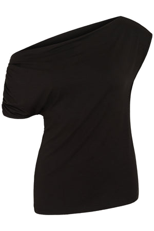 CRSonya Draped T-Shirt Pitch Black - 100120 - 10615791