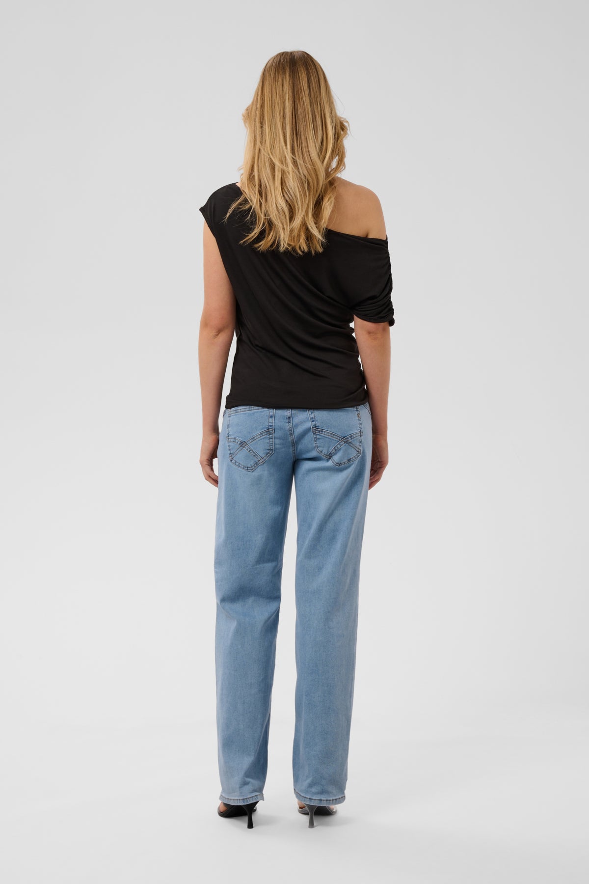 CRSonya Draped T-Shirt Pitch Black - 100120 - 10615791