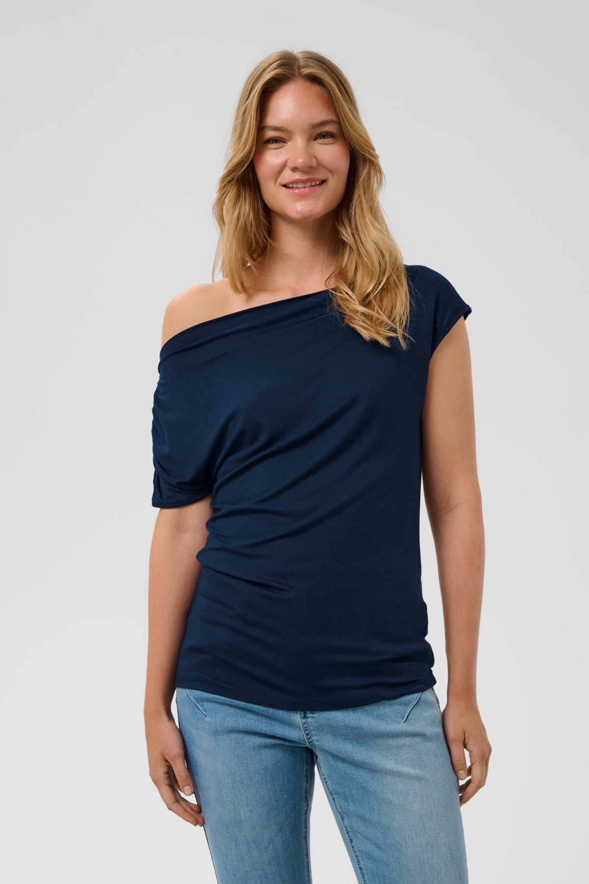 CRSonya Draped T-Shirt Navy Blazer - 193923 - 10615791
