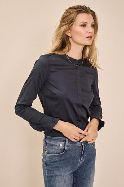 Mattie Sustainable Shirt Night Blue - 131731 Thumbnail