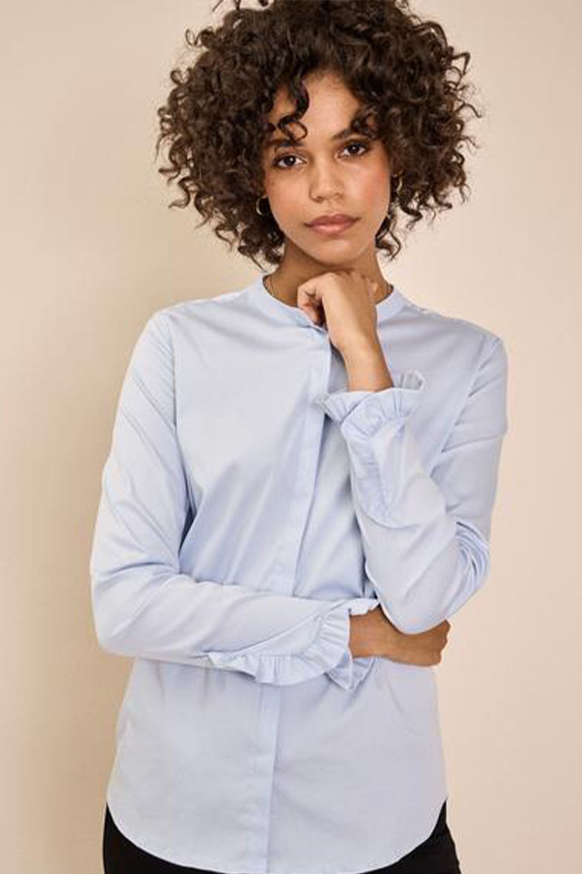 Mattie Sustainable Shirt Ljusblå - 131731